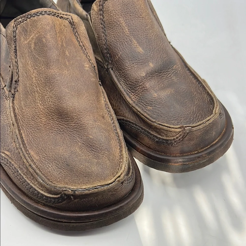 BED|STU Slip On Distressed Brown Loafers‎ Casual